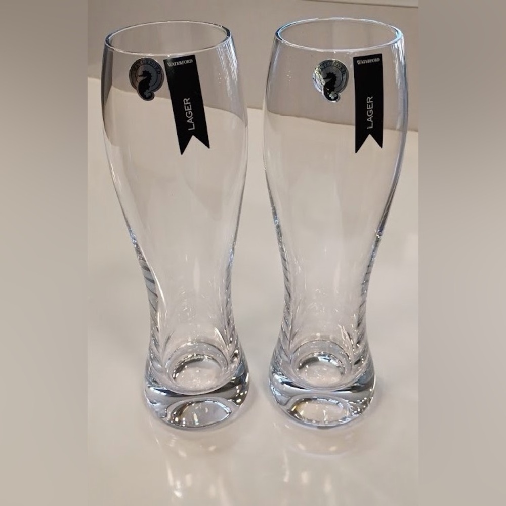 Waterford Elegance Lager Glass, 19OZ, Set of 2, NEW